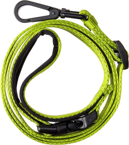 alcott Weekender Leash with Reflective Stitching & Neoprene Padding, Adjusts 3' to 5' Long, Green