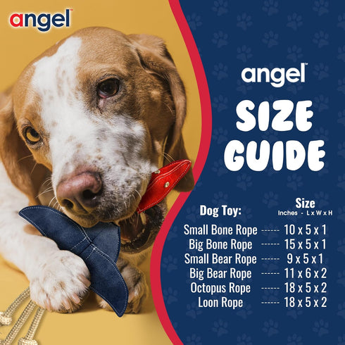 Angel Pet Supplies Loon Natural Rope Dog Toy | Durable Duck Toy for Interactive Play and Mental Stimulation