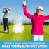 Laughing Smith Prank Golf Balls - Funny Exploding Trick Golf Ball - Gag Gifts for Men Women Kids - Novelty Golf