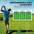 10mm Foldable Golf Hitting Mat with EVA Base, Premium Dual-Turf Golf Practice Mat for Indoor/Outdoor Training