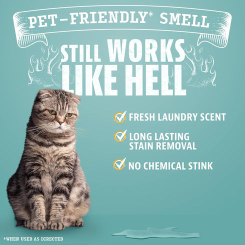 32 oz ANGRY ORANGE Cat Urine Odor Eliminator & Stain Remover, Pet Stain Enzyme Cleaner Spray for Dog & Cat Pee - Fresh