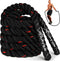 Weighted Jump Rope for Men and Women, 2.8lb, 3.8lb, 5lb Heavy Skipping Rope for Home Workout