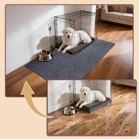 Bhyhok 74 60 0.3inch * * Dog Crate Floor Protection Mat Kennel Mat to Protect Floors Non-Slip Absorbs Urine Water