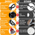 Long Dog Leash 150 FT: Heavy Duty Rope for Training, Swivel Hook, Reflective Threads, Bungee, Padded Handle - Large