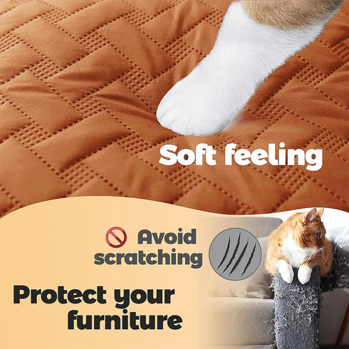 gogobunny 100% Double Sided Waterproof Dog Blanket, Soft Pet Bed Cover, Reversible Protect Furniture Couch Sofa Car for