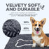 Soggy Doggy Doormat with Bone Design, Microfiber Chenille Indoor Wet Dog Mat for Muddy Paws, Gray/Light Gray