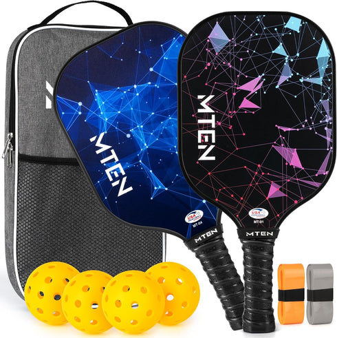 Set 2 4, Set Pickleball Paddles of or or Single Paddle USAPA Approved Fiberglass Surface Pickleball Rackets for Men