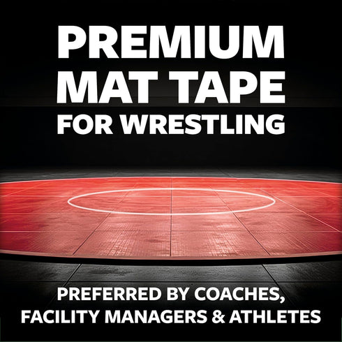 WrestlingMart 3" 8mil 84' (1 Heavyweight Wrestling Mat Tape - Durable Wide, Thick Clear Vinyl Wrestling Tape for Mats