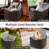 Rosynee 6.7inch 2 Dog Car Seat for Small Medium Dogs - Elevated Dog Booster Car Seats wih Soft Rose Velvet, Washable