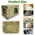 Cozy Chinchilla Hamiledyi Large Rabbit Grass House Hand Woven Natural Bunny Hut Foldable Play Bed Safe Hideaway Hay Mat