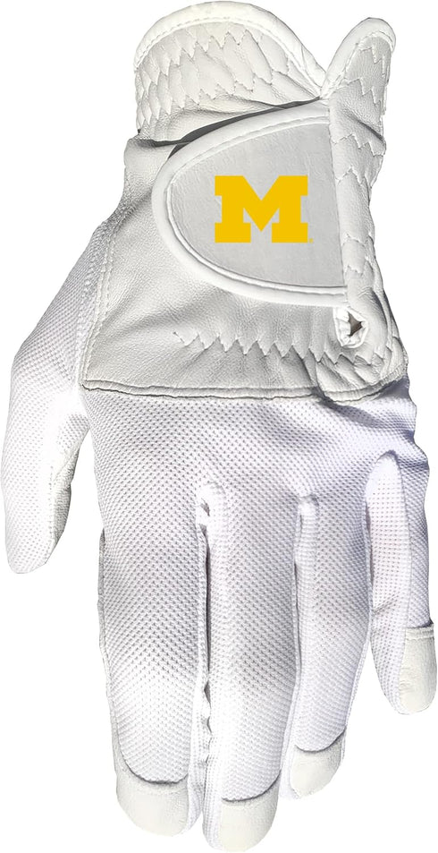 Team Golf NCAA Men's Left Hand Golf Glove, One Size, Includes Magnetic Ball Marker