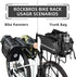 ROCKBROS Adjustable Rear Bike Rack, Full Quick Release Bicycle Cargo Rack, Aluminum Alloy, 115 lbs Capacity, Black