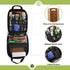 Hanging Camp Utensil Organizer with Towel Paper Holder, Portable Camping Kitchen Cookware Bag for Outdoor Cooking