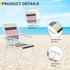 Generic Folding Beach Chair, Lightweight Beach Chair with High Back, Portable Foldable Camping Chair Lawn Chair
