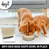 Dogit Dog Bowl Slow Feeder for Wet or Dry Food, Go Slow Anti-Gulping Dish, White, Size S