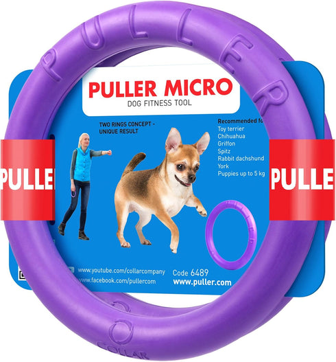 Puller Micro Two Rings not just Toy for Dogs Active Toy for Dogs Fitness Toys for Dogs Ideal for Small Dog Breeds Dog