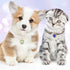 Cat Dog Pearl Necklace Collar 2pcs, Cute Fancy Jewelry Accessories with Heart Shape Rhinestone for Small Pets