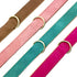Leather Dog Collar for Small Medium Large Dogs, Soft Padded with Heavy Duty Gold Buckle, Durable for Daily Walking
