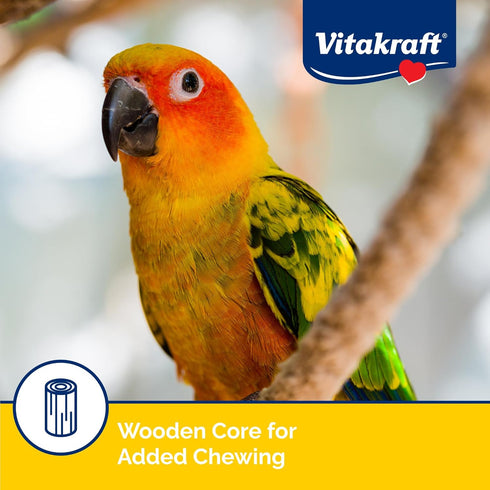 Vitakraft Crunch Sticks Conure Treat - Apple and Orange Flavor - Pet Bird Treat Toy
