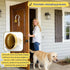 7.09 Inch 3 Dog Doorbell for Potty Training, Wall Mounted Bronze Bell with White Metal Bracket, Height, Includes