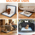 34.8" 24.1" Dog Pee Pad Holder, Fits Up to x Silicone Puppy Potty Training Tray with Raised Edge Non-Slip Bottom