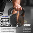 Yes4All Kettlebell Weights, Cast Iron, Powder Coated for Strength Training