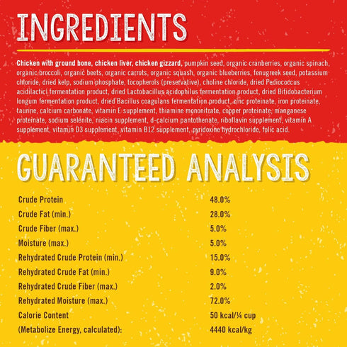 Stella & Chewy's Freeze Dried Raw Chewy’s Chicken Meal Mixers, Grain Free Dog Food Topper, 3.5 oz