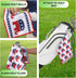 Republican Elephant Patriotic Golf Towel Set - Microfiber Waffle and Ball Towels with Clip for Women and Men