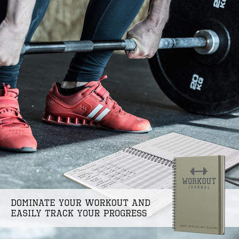 The Ultimate Fitness Journal - Detailed Workout Planner & Log Book for Men and Women, Great Gym Accessories with Tracker