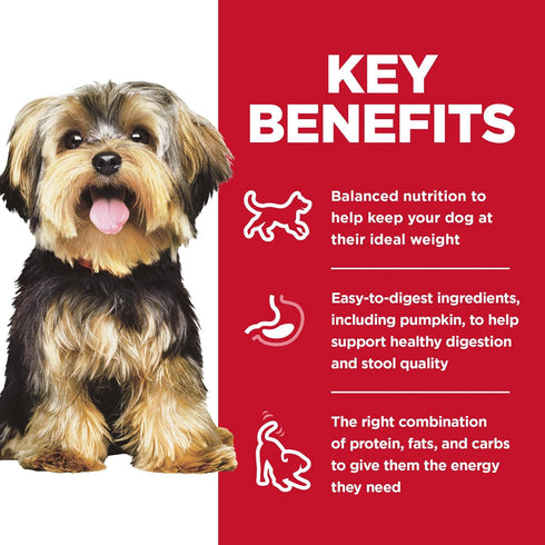 1-6 3.5 oz. 12-Pack Hill's Science Diet Adult Small & Mini Wet Dog Food, Beef & Vegetables, Trays