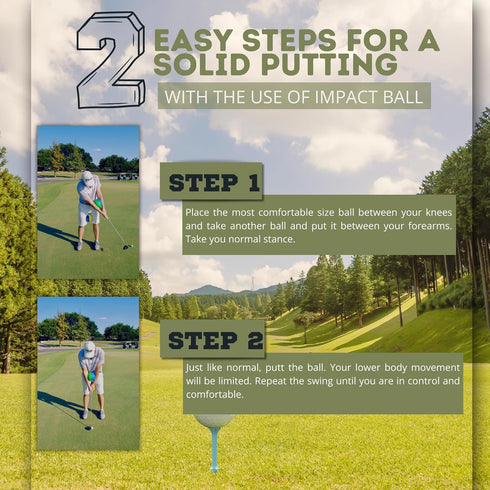 Golf Swing Impact Training Balls - Available in Large, Medium, and Small Sizes