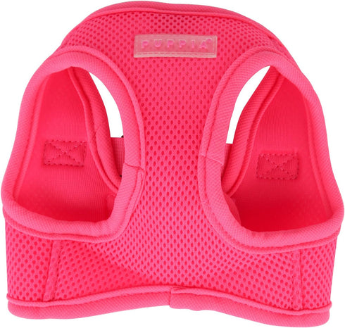 Puppia Neon Soft Vest Harness for Small and Medium Dog, Step-in No Choke No Pull, Pink, X-Small