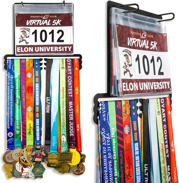 Goutoports Medal Hanger Display for Runner - Race Bib Holder - Medal