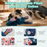 26cm/10.24in Blue Bunny Plush Squeaky Dog Toy for Chewers Puppy Teething Chew Toy Cute Soft Funny Indoor Outdoor