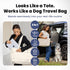 rubyloo Puffer Dog Travel Bag for Dog Moms Doggy Diaper Bag with Pet Bowls & Food Storage or Everyday Puffy Tote Doggy