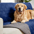 Gorilla Grip 100% Waterproof Dog Blanket, Pet Friendly Throw for Small Dogs, Washable Cover (40x50 Navy)