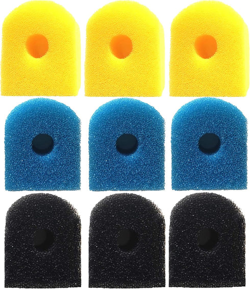 Filter Intake Sponge for Kulife Sponge Filter, 9-Pack for Aquarium Fish Tank