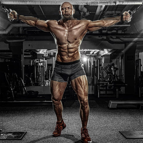 OVERNEWS Chest Expander, Spring Exercise Resistance Trainer for Home and Gym Workouts.