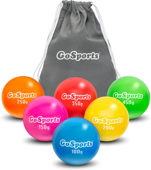 GoSports Plyometric Weighted Balls for Baseball & Softball Training 6 Pack -