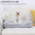KSIIA Washable Dog Bed, Deluxe Plush Dog Crate Beds, Fluffy Comfy Kennel Pad, Anti-Slip Pet Sleeping Mat for Large,