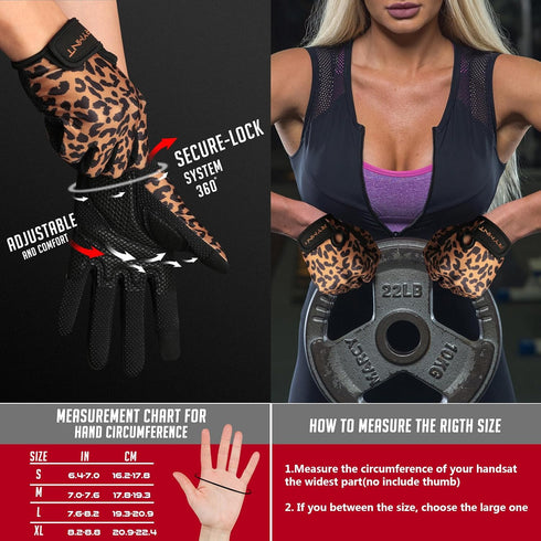 ZEROFIRE Full Finger Workout Gloves for Women Men - Weight Lifting Gloves with Full Palm Protection & Extra Grip