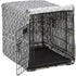MidWest Homes for Pets Small Dog Crate Cover, Teflon Fabric Protector, Fits Most 24-inch Crates, Gray