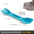 UCO Utility Spork 3-in-1 Combo Spoon-Fork-Knife Camping Utensil, 4-Pack by UCO