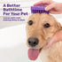 Pet Bath & Massage Brush - Grooming Comb for Shampooing & Massaging Dogs, Cats, Small Animals, No Handle