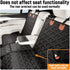 YJGF Dog Car Seat Cover for Back Seat Truck,Truck Back Seat Pet Cover for Dogs,Waterproof Scratchproof Rear Bench Seat