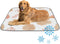 imiBBWQu Cooling Pad Clouds Plant Brown White Dog Mat Color Changing Washable Dog