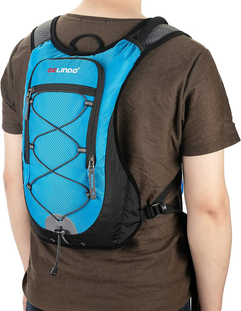 Gelindo Hydration Backpack, Running Water Backpack with 2L Hydration Bladder, Insulated Cycling Vest Packs
