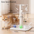 3-in-1 2-layer Modern Interactive Cat Toy, Puzzle Box Cat Puzzle Toys for Indoor Cats with with Colorful Jingle Balls
