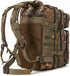QT&QY 45L Military Tactical Backpack, Molle Army Assault Pack, 3 Day Bug Out Bag Hiking Trekking Rucksack