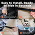 25 lbs 21 20 14 Best Pet Supplies Elevated Dog Car Seat for Small Dogs, Booster Seat with Safety Tether & Storage